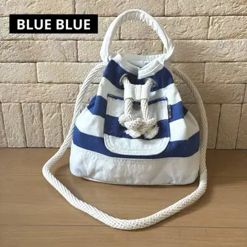 BLUE BLUE / 블루블루 캔버스 보더 본삭