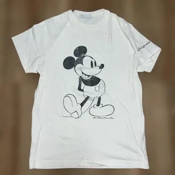 론 허먼 Disney 콜라보 M 미키 티셔츠 화이트 즉시 완판