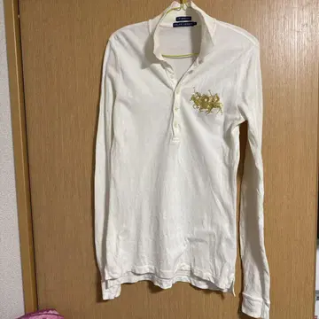 Ralph Lauren 긴팔 피케 셔츠 L 화이트