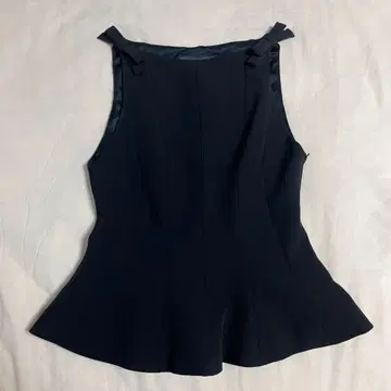 ZARA 페플럼 리본 상의
