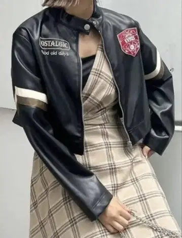 EVRIS 라이더스 자켓 블랙