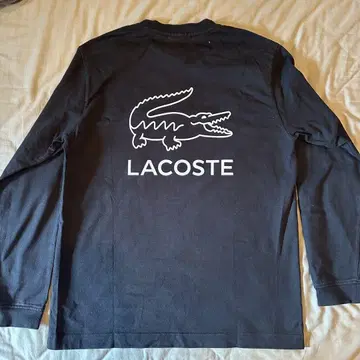LACOSTE 블랙 긴팔 티셔츠