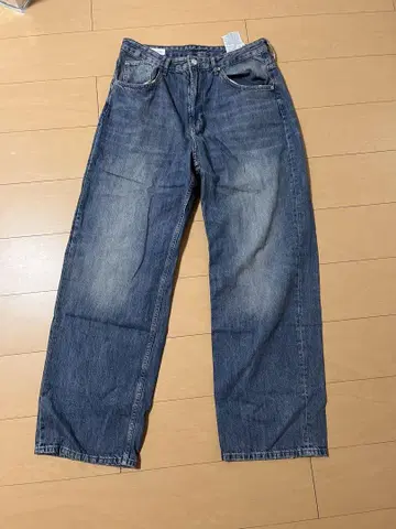 ZARA 블루 와이드 레그 데님 USA 32