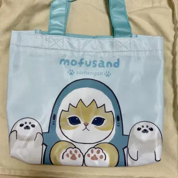 시마무라 모프샌드 mofusand 미니 토트백 상어냥 스카이블루