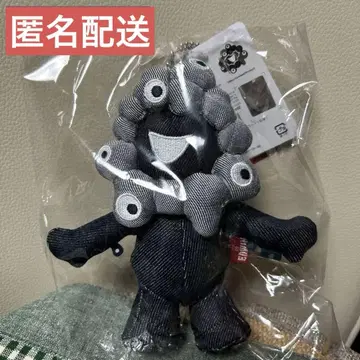 EDWIN akuaku 마스코트 전신 블랙 볼체인 키링 봉제 인형