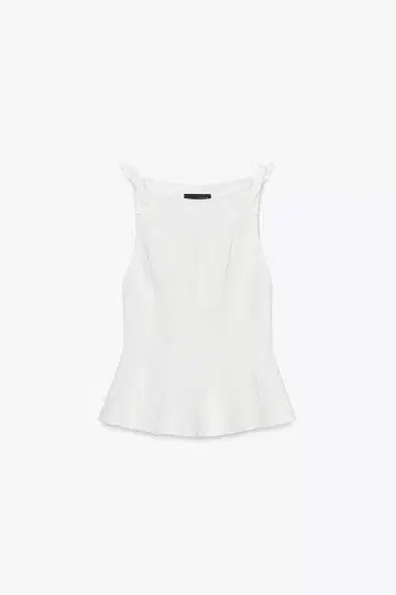 ZARA 페플럼 리본 상의