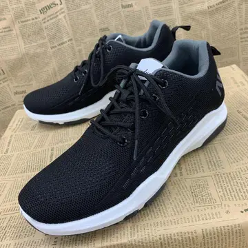 새상품 남성용 24.5cm 중창 인솔 포함 스포츠 스니커즈 블랙 2339