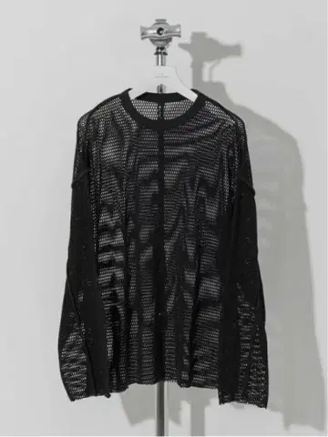 MAISON SPECIAL 메쉬 프라임 오버 크루넥 긴팔 t셔츠