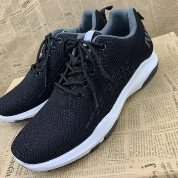 새상품 남성용 26.5cm 깔창 인솔 포함 스포츠 스니커즈 블랙 2339