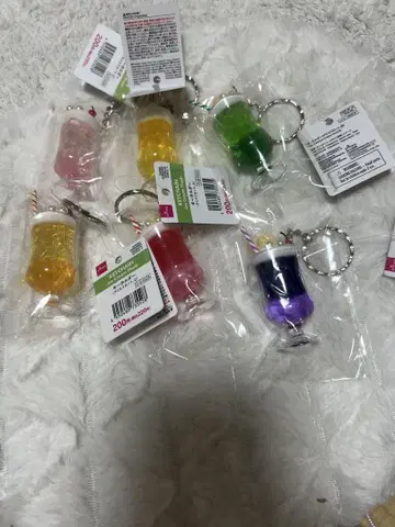 *최단 당일 발송* 다이소 칵테일 디자인 키링 6세트