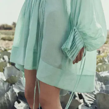 LEE MATHEWS 리매슈 Hana Mini Dress 민트 그린