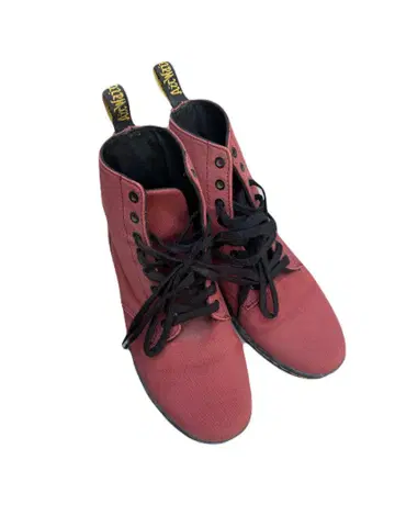 Dr. Martens 빨간색 하이컷 스니커즈 US 9