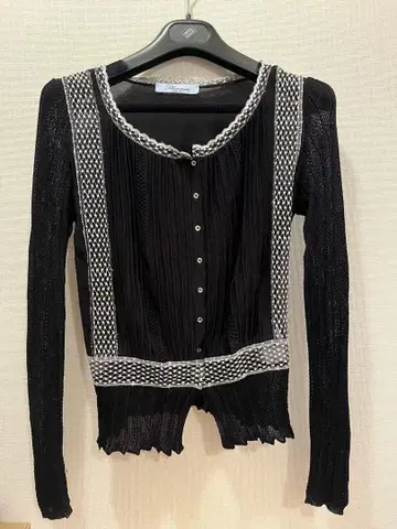 Blumarine 블랙 썸머 가디건