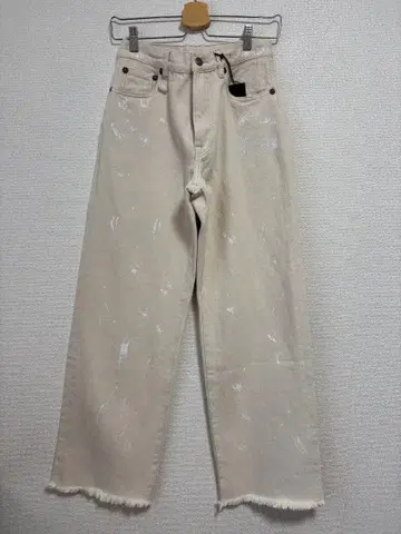 R13 D'arcy 페인트 와이드 레그 청바지