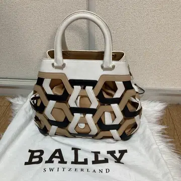 BALLY 발리 핸드백 파피용 백 소가죽 실크