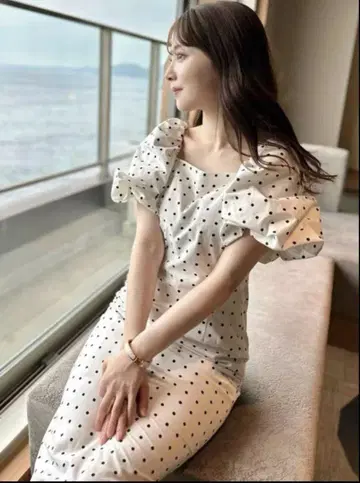SNIDEL 퍼프 슬리브 원피스 0