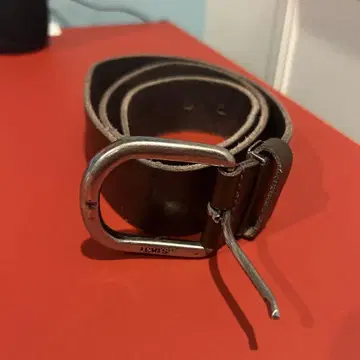 다크 브라운 가죽 벨트 Levi's