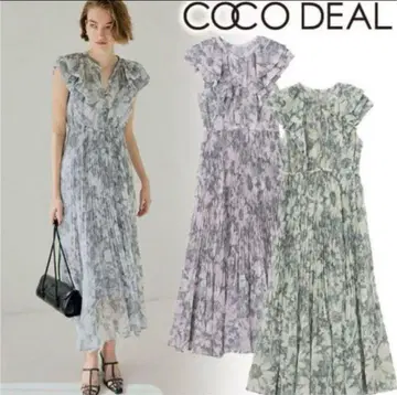 COCO DEAL 선화 플라워 프릴 플리츠 원피스