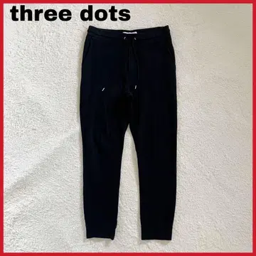 three dots 쓰리 도츠 드레스 조거 팬츠 셀럽 블랙