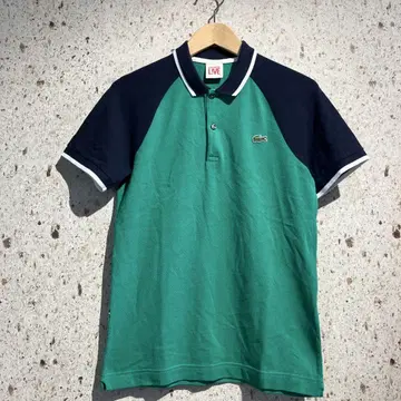 LACOSTE LIVE 래글런 피케 셔츠 라코스테 라이브 그린 네이비