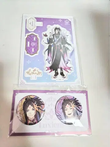 Luxiem 어둠의 슈 니지산지 Goods 아크릴 스탠드 캔뱃지 a