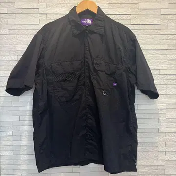 새상품급 THE NORTH FACE 퍼플 라벨 셔츠 M 블랙