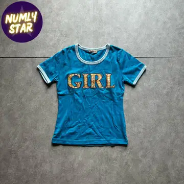 archive grunge ringer t-shirt light blue