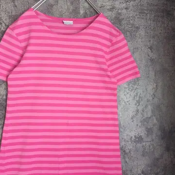 marimekko 보더 원피스 핑크 핀란드제 마리메꼬