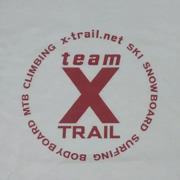 X-TRAIL 엑스트레일 닛산 팀 로고 티셔츠 싱글 스티치