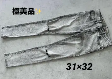 컨디션 최상 아메리칸 이글 | 케미컬 블랙 데미지 스키니 31 x 32