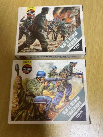 레어 AIRFIX 제2차 세계 대전 독일 낙하산병 보병 세트 프라모델