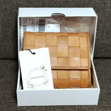 zucchero 주께로 소가죽 접이식 미니 지갑