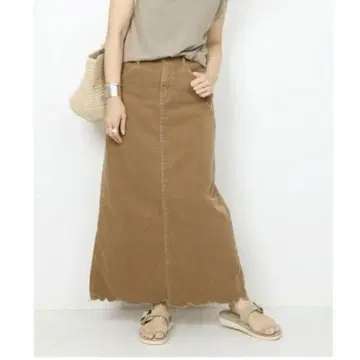 SART 코듀로이 롱 스커트