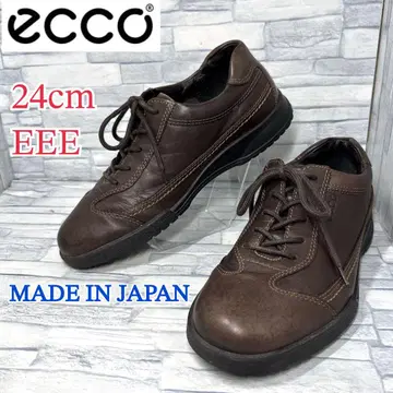 새상품급 ecco 에코 가죽 스니커즈 다크 브라운 24cm4E