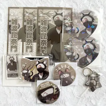 닌타마 란타로 난자타운 캔디 키링 캔뱃지 잣토 콘나몬