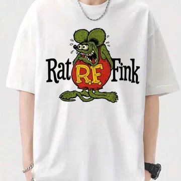 Rat Fink 셔츠 XL 화이트