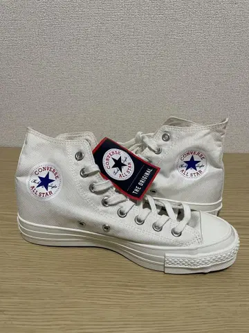 새상품급 CONVERSE ALL STAR 화이트 하이컷 일본제 택