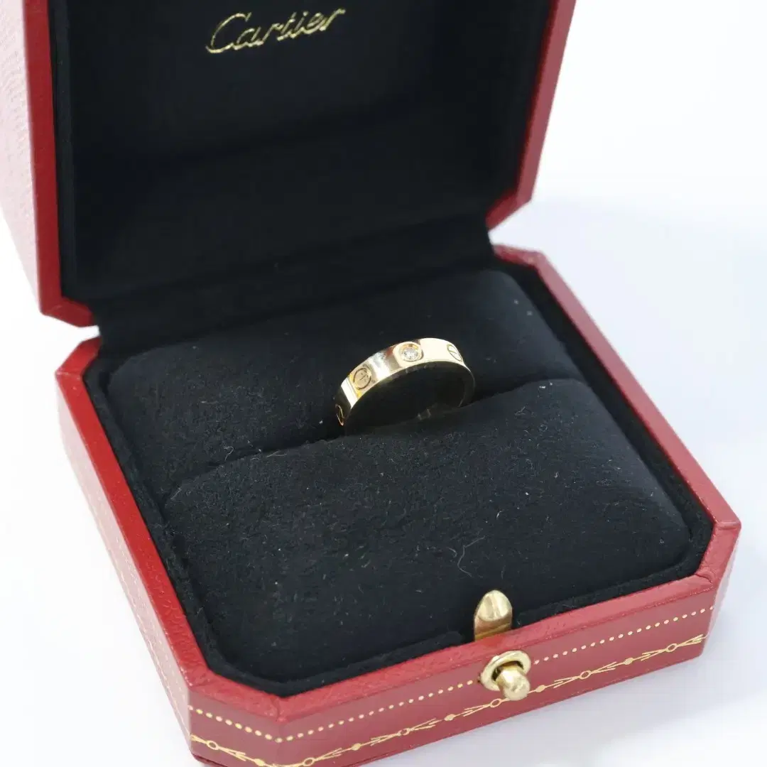 Cartier 1P dia Love Ring 18K vahn size 48/8