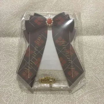 후쿠야 리본 아크릴 프레임 트레디셔널 체크 레드 x 블랙