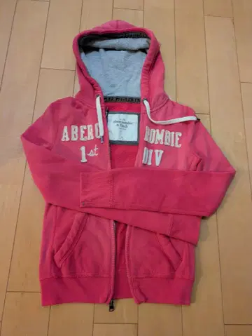 Abercrombie & Fitch 후드 부착 후드티 XS 핑크
