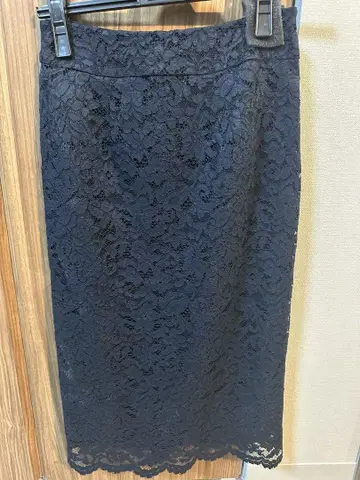 Natural Beauty Basic 네이비 레이스 타이트 스커트 XS