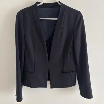 TONAL 노카라 자켓 네이비