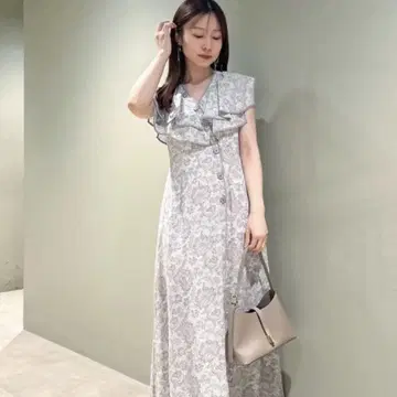 snidel 러플 칼라 원피스