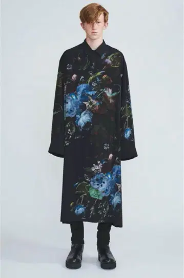 [ 새상품 ] LAD MUSICIAN 2019 aw 꽃무늬 롱 셔츠
