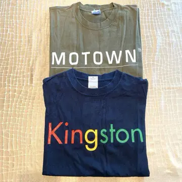 MOTOWN, KINGSTON 90년대 빈티지 티셔츠 2장 세트