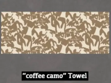 Age Factory 타월 (coffee camo Towel)