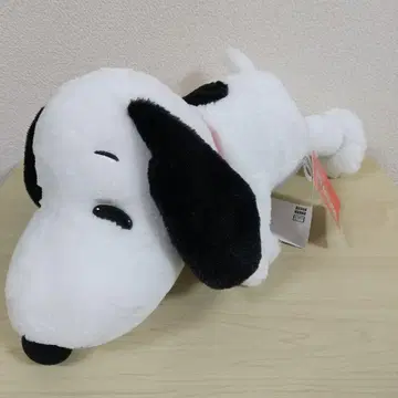스누피 봉제 인형 약 40 x 20cm PEANUTS* 택 포함
