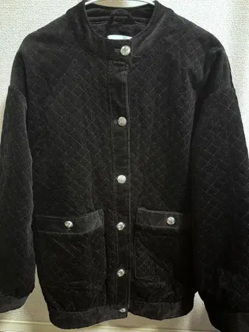 H&M 퀼팅 코듀로이 자켓 160/88A