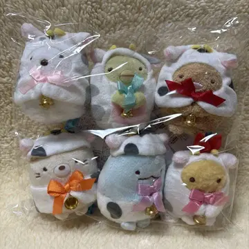 스미코구라시 간지 소 설날 2021년 소 테노리 봉제 인형 고양이 토카게