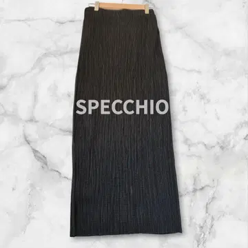 SPECCHIO 스페치오 블랙 플리츠 롱 스커트 일본제